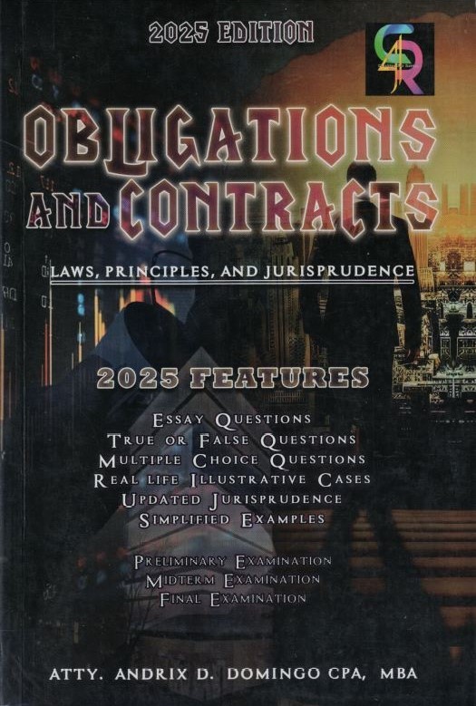 Obligations and Contracts: Laws, Principles, and Jurisprudence.